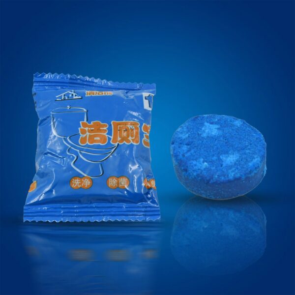 Blue Bubble Toilet Cleaning Tablets – Powerful Decontamination (12 Pc) - Front View by Nari Haat, Indian ethnic wea...