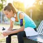 Sports Wrist Bag Running Arm Band Running Armband Phone Arm Pouch Case (1 Pc) - Front View by Nari Haat, Indian ethni...