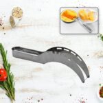 Stainless Steel Watermelon Cantaloupe Slicer Knife, Corer Fruit, Vegetable Tools - Fabric Detail by Nari Haat, Indian...