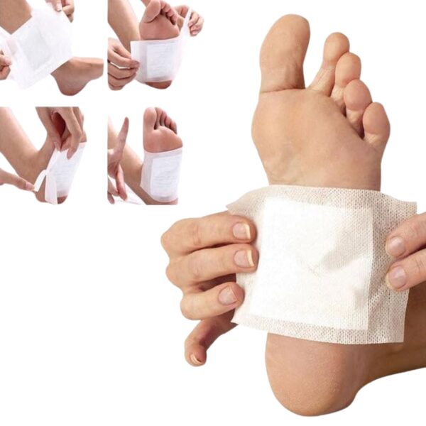 kinoki Cleansing Detox Foot Pads, Ginger & salt Foot Patch -10pcs (Free Size, White) - Front View by Nari Haat, India...