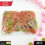 Strong & Reusable Rubber Bands: Multicolor for Office, Home & School, Hair accessories - With Dupatta by Nari Haat, I...