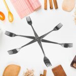 Steel Fork Set of 6 – High-Quality Kitchen Fork Set for Home Use - Sleeve Design by Nari Haat, Indian ethnic wear, ...