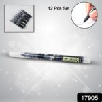 Large Black Roller ball Pens / Gel Pen Set Drawing Writing Pen 0.5 mm (12 Pcs Set) - With Dupatta by Nari Haat, India...