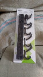 Extra Long 4-Hook Wall Coat Hanger with Eco Adhesive - Fabric Detail by Nari Haat, Indian ethnic wear, women clothing...