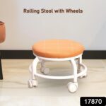 Roller Seat Stool Low Height Rolling Plastic Stool Multifunctional (1 Pc) - With Dupatta by Nari Haat, Indian ethnic ...