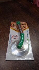 Kitchen Stainless Steel Wheel Pizza Cutter (1 pc) - Fabric Detail by Nari Haat, Indian ethnic wear, women clothing, d...