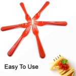 Plastic Fork Spoon,  Baby Fork Spoon Dessert Spoon (6pc set) - Neckline Detail by Nari Haat, Indian ethnic wear, wome...