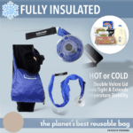 Reusable Insulated Grocery Shopping Cloth Bag Washable and Foldable - Closeup Embroidery by Nari Haat, Indian ethnic ...