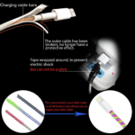 Metallic Cable Protector for Cords & Headphones (Spiral Wrap) - With Dupatta by Nari Haat, Indian ethnic wear, women ...