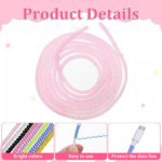 Metallic Cable Protector for Cords & Headphones (Spiral Wrap) - Neckline Detail by Nari Haat, Indian ethnic wear, wom...