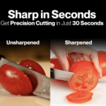 Kitchen Knife Sharpener – Handheld Chefs & Serrated (1 Pc, Chopper Not Included) - Closeup Embroidery by Nari Haat,...
