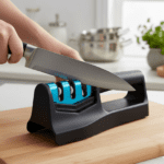Kitchen Knife Sharpener – Handheld Chefs & Serrated (1 Pc, Chopper Not Included) - Full Detail by Nari Haat, Indian...