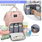 Multipurpose Large Capacity Mom's Backpack Diaper Bag (1 Pc) - Closeup Embroidery by Nari Haat, Indian ethnic wear, w...