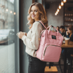 Multipurpose Large Capacity Mom's Backpack Diaper Bag (1 Pc) - Neckline Detail by Nari Haat, Indian ethnic wear, wome...