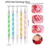 Nail Art Point Pen and Set Used by Women's for Their Fashion Purposes (Pack of 5Pcs) - With Dupatta by Nari Haat, Ind...