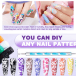 Nail Art Point Pen and Set Used by Women's for Their Fashion Purposes (Pack of 5Pcs) - Closeup Embroidery by Nari Haa...