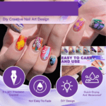 Nail Art Point Pen and Set Used by Women's for Their Fashion Purposes (Pack of 5Pcs) - Back View by Nari Haat, Indian...