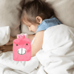 Pink Hot Water Bag with Cover Relief for Neck - Back View by Nari Haat, Indian ethnic wear, women clothing, designer ...