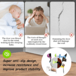 Self-Sucking Silicone Door Stopper (5 Pcs Set) - Closeup Embroidery by Nari Haat, Indian ethnic wear, women clothing,...