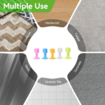 Self-Sucking Silicone Door Stopper (5 Pcs Set) - Back View by Nari Haat, Indian ethnic wear, women clothing, designer...