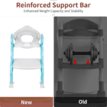 2 In 1 Potty Training Toilet Seat with Step Stool Ladder For Toddlers - Closeup Embroidery by Nari Haat, Indian ethni...