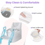 2 In 1 Potty Training Toilet Seat with Step Stool Ladder For Toddlers - Back View by Nari Haat, Indian ethnic wear, w...