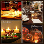 Set of 12 Flameless Floating Candles Battery Operated Tea Lights Tealight Candle - With Dupatta by Nari Haat, Indian ...