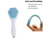 Silicone Face Scrubber Exfoliating Brush, Manual Handheld Facial Cleansing (1 Pc) - Full Detail by Nari Haat, Indian ...