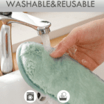 Winter Comfortable Soft Toilet Seat Mat Cover Cushion Plush - Closeup Embroidery by Nari Haat, Indian ethnic wear, wo...