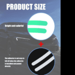 Car Wheel Hub Reflective Car Stickers, Night Warning (20 Pcs Set/ Multicolored) - With Dupatta by Nari Haat, Indian e...