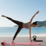 Yoga Mat Eco-Friendly for Fitness & Gym – Non-Slip Exercise Mat (180x60cm) - Closeup Embroidery by Nari Haat, India...