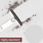 Portable Self-Squeeze Short Mop, with 1 Cotton Head, Bathroom Kitchens Table - Closeup Embroidery by Nari Haat, India...