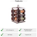 Spice jar Set - Food Grade Plastic 12pcs Spice jar (Brown Box) - Full Detail by Nari Haat, Indian ethnic wear, women ...
