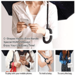 Foldable UV & Rain Umbrella with C-Shaped Handle – Kids (1 Pc / Mix Color) - Sleeve Design by Nari Haat, Indian eth...