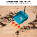 Long Handle Dustpan and Brush 2 Piece Set for Sweeping Cleaning Home Office, Supdi - Closeup Embroidery by Nari Haat,...