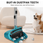 Long Handle Dustpan and Brush 2 Piece Set for Sweeping Cleaning Home Office, Supdi - Back View by Nari Haat, Indian e...