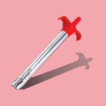 Stainless Steel Electronic Gas Lighter and Knife (2 in 1) - Back View by Nari Haat, Indian ethnic wear, women clothin...