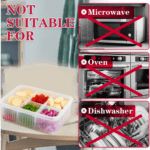 Fridge Storage Box – Freezer & Kitchen Organizer for Vegetables & Food (1 Pc) - Closeup Embroidery by Nari Haat, In...