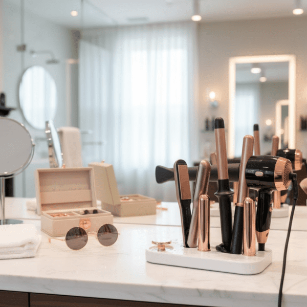 Hair Dryer Wall Mount, Self Adhesive Hair Dryer Holder (1 Pc) - Front View by Nari Haat, Indian ethnic wear, women cl...