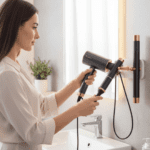 Hair Dryer Wall Mount, Self Adhesive Hair Dryer Holder (1 Pc) - Back View by Nari Haat, Indian ethnic wear, women clo...