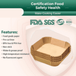 Square Air Fryer Disposable Paper Liner  (50 Pcs Set / 160mmx45mm) - Closeup Embroidery by Nari Haat, Indian ethnic w...