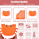 Crab Ice Mold – Silicone Ice Cream & sicle Mold for Kids (1 Pc) - With Dupatta by Nari Haat, Indian ethnic wear, wo...