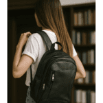 Slim, Durable Water-Resistant Unisex Laptop Backpack – College Bag - Back View by Nari Haat, Indian ethnic wear, wo...