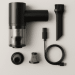 2 in 1 Wireless Vacuum Cleaner – 120W Handheld USB Rechargeable for Home & Car (1 Pc) - Closeup Embroidery by Nari ...