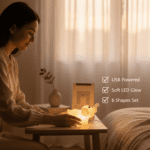 Christmas MULTI SHAPE SMALL LIGHT LAMPS LED SHAPE CRYSTAL  CHRISTMAS NIGHT LIGHT LAMP (6 PC SET) - Sleeve Design by N...