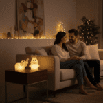 Christmas MULTI SHAPE SMALL LIGHT LAMPS LED SHAPE CRYSTAL  CHRISTMAS NIGHT LIGHT LAMP (6 PC SET) - Neckline Detail by...