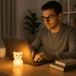 Christmas MULTI SHAPE SMALL LIGHT LAMPS LED SHAPE CRYSTAL  CHRISTMAS NIGHT LIGHT LAMP (6 PC SET) - Fabric Detail by N...