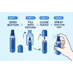 Mini Portable Perfume Empty Spray Bottle (1 Pc / Mix Color) - Fabric Detail by Nari Haat, Indian ethnic wear, women c...