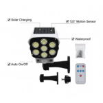 Solar Light Outdoor Motion Sensor Security Camera Shaped Dummy Wall Lamp (1 Pc) - Closeup Embroidery by Nari Haat, In...