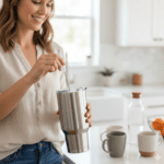 Stainless Steel Straw Cleaning Brush Drinking Pipe (20 Cm / 1 Pc) - With Dupatta by Nari Haat, Indian ethnic wear, wo...